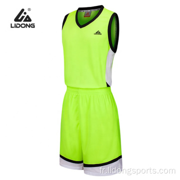 Personnaliser le maillot de basket-ball de la mode de basket de basket-ball